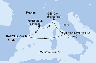 2x96 órán át tartó extra msc cruise akció MSC Magnifica - 289 € -tól - www.neckermann.hu